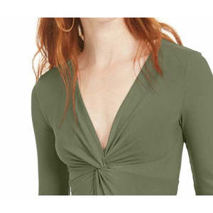 Bar III Body a perizoma intrecciato da donna, verde, taglia 2 XL - Product Image 2