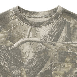 Camiseta Deportiva de Manga Corta con Estampado Personalizado de Camuflaje, de Algodón Orgánico, Estilo Urbano, para Hombre, de SPORTISH IMPEX - Product Image 3