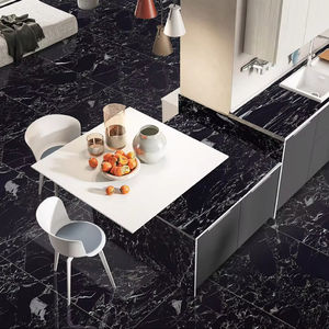 600x1200mm anti-dérapant haute brillance poli carreaux de porcelaine ICE BLACK pour cuisine hôtel centre commercial mur sol intérieur chambres chauffantes - Product Image 1