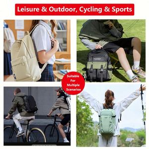 Sac à dos léger et imperméable en nylon tendance pour la randonnée, le cyclisme, les sports, les voyages, le rangement d'équipements de sport en plein air, avec fermeture éclair - Product Image 4