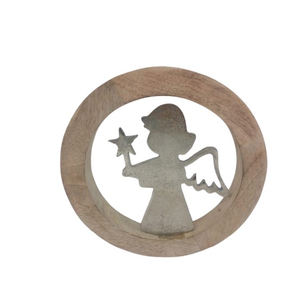 Arbre de Noël en aluminium le plus vendu avec finition noire en anneau en bois produit en gros d'artisanat indien de haute qualité - Product Image 6