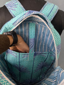 High Quality Hand-Block Printed Quilted Cotton Bohemian College Portable Lightweight Medium Capacity Ethnic Indian Floral - Product Image 5