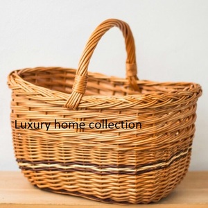 ตะกร้าหวายธรรมชาติพรีเมี่ยมพร้อมสานแน่นเหมาะสำหรับเก็บผลไม้ในห้องครัวหรือเป็นถาดสำหรับตกแต่ง - Product Image 4