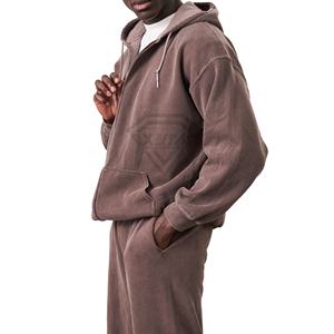 Chándales Deportivos de Invierno para Hombre 2026, Cómodos, Lavados al Ácido, con Capucha y Cremallera, Transpirables, Chándales Lavados al Ácido al por Mayor - Product Image 5