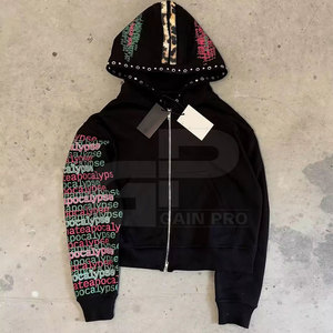 Sweat à capuche chaud imprimé bouffant pour homme Streetwear d'hiver et tenues décontractées confortables Sweat à capuche imprimé bouffant graphique audacieux - Product Image 2