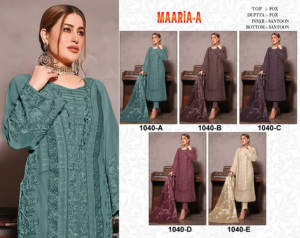 Meilleur Tissu Nouveau Design Georgette Broderie Travail Salwar Kameez Avec Dupatta Indien Exportateur Et Fournisseur - Product Image 6