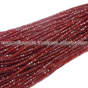 ลูกปัดพลอยโกเมนธรรมชาติลูกปัดหินเหลี่ยมเพชรพลอยเทียมแบบทำมือสำหรับเครื่องประดับแฟชั่นสร้อยข้อมือสร้อยคอสำหรับ - Product Image 1