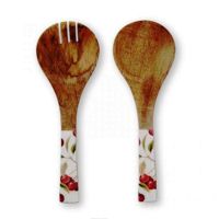 Ensemble de service à salade en résine Gazelle africaine personnalisé, écologique, 11 pouces, compatible lave-vaisselle, ustensiles à salade, cuisine à domicile, fabriqué en Inde