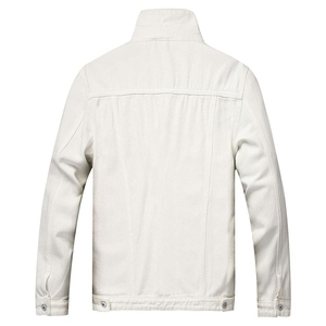 Nouveauté Veste en jean de couleur unie à la mode pour hommes Services OEM Vêtements d'extérieur en jean d'hiver sur mesure au prix d'usine - Product Image 2