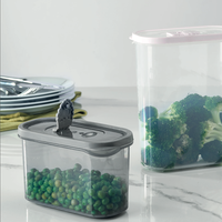 Contenedor de Almacenamiento de Alimentos Hermético de Plástico PP de 1.65L, Libre de BPA, Marca Afossa, con Logotipo Personalizado, para Preservar la Frescura y Organizar la Cocina