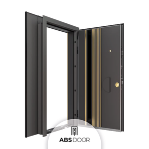 ABSDOOR LOCKTRA Porte d'entrée intérieure en acier inoxydable de style postmoderne haute sécurité pour cuisine, meilleur prix, entrée de villa et d'hôtel - Product Image 2