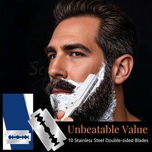 Maquinilla de afeitar recta de peluquero con hoja afilada de acero inoxidable, maquinilla de afeitar clásica plegable para hombres, aseo tradicional - Product Image 2
