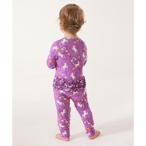 Pijama de punto suave de manga larga con cremallera para bebé, pelele de bambú personalizado para recién nacido - Product Image 3