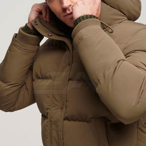 Nueva Colección 2024 Chaquetas de Invierno Acolchadas para Hombre con Capucha, Cuello Alto y Logotipo Frontal, Transpirables y Ecológicas de Alta Calidad, Servicio OEM - Product Image 4
