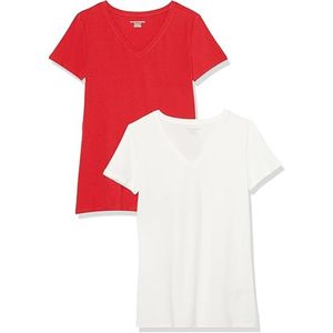 T-shirt à col en V 100% coton pour femmes fourni en usine à manches courtes Style d'été décontracté couleur unie prix de gros fascinant - Product Image 1