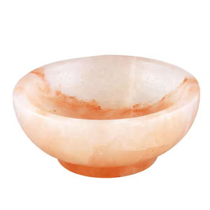Cuencos de sal rosa del Himalaya de Pakistán para comedor Formal informal, tallado Floral hecho a mano, MOQ bajo, precio al por mayor, sal de roca de montaña - Product Image 4