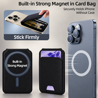 Portefeuille magnétique universel pour téléphone en cuir PU, 3 emplacements pour cartes, porte-photo, support pliable, logo personnalisé, vente en gros d'usine