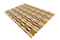 100% New Zealand Wool Hand Tufted Modern Embroidered Loop Pile Non-Slip Stain Resistant Washable Pink/Orange Customized Sizes