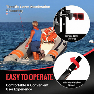 มอเตอร์ติดท้ายเรือ 4 จังหวะ 6.5 แรงม้า 123 ซีซี เครื่องยนต์เรือประมงสำหรับงานหนัก พร้อมระบบจุดระเบิด CDI - Product Image 5