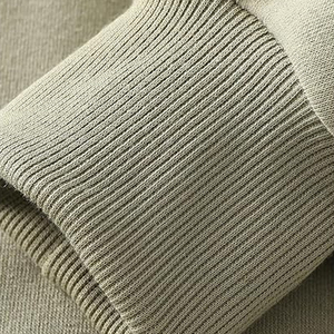Sweat à capuche personnalisé pour homme à manches longues, épaules tombantes, quart de zip, en polaire unie polyester/coton, idéal pour l'hiver - Product Image 5