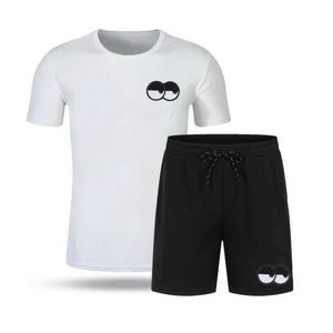 Ensemble T-shirt et short pour homme 100% coton personnalisé deux pièces Ensemble été grande taille respirant anti-boulochage - Product Image 6
