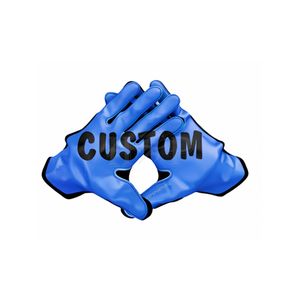 Guantes de Receptor de Fútbol Americano Súper Adhesivos Personalizados, Fabricante de Guantes de Receptor de Fútbol Americano Más Vendidos - Product Image 1