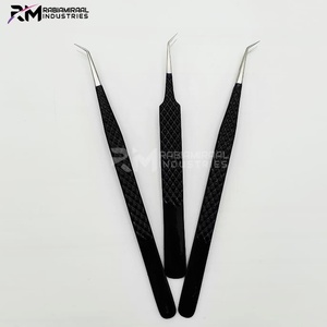 RMI แหนบต่อขนตาสีดำแหนบต่อขนตาสแตนเลสสตีลจากญี่ปุ่น - Product Image 6