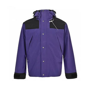 Chaqueta cortavientos reflectante Unisex, chaqueta deportiva ligera e impermeable con capucha y cierre de cremallera, puños ajustables - Product Image 6