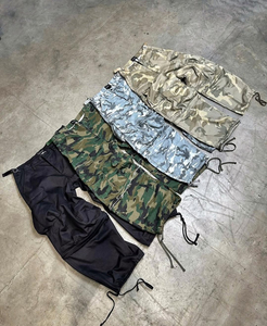 100% Cotton Custom <b>Men's</b> <b>Cargo</b> <b>Pants</b> High Quality Hip-Hop Mid Elastic Digital Printing Wash Tree <b>Camo</b> Stacked Jogger - Product Image 2