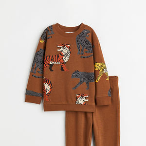 Sudadera de algodón con estampado de letras para niños, jersey liso Unisex para Otoño e Invierno - Product Image 3