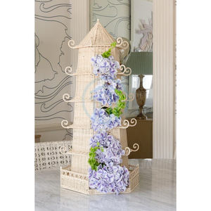 Factory Direct Customized Shape Rattan Tall <b>Wicker</b> Pagoda OEM Design Color Rattan <b>Lampshade</b> Made in Vietnam - Product Image 4