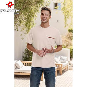 T-shirt personnalisé élégant à manches courtes pour hommes, léger, respirant, confortable, décontracté, tenue d'été, utilisation sportive - Product Image 5