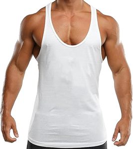 Men Jersey Fabric Gym Workout Sleeveless Tank Top 100% Cotton Factory Made Customize Tank Top - Product Image 5