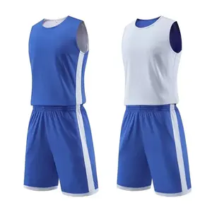 Nouveauté Uniformes de basket-ball de couleur unie Vente chaude Faible MOQ Uniformes de basket-ball sublimés à séchage rapide pour adultes - Product Image 3