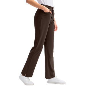 Professional Wear Golf Pant Comfort Stretch Lightweight Anti Wrinkle <b>Elastic</b> <b>Waistband</b> Modern Women Golf Pants - Product Image 4