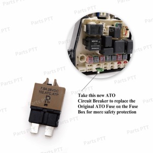 Disjoncteur ATC/ATO T1 7,5a à réinitialisation manuelle, pièces détachées pour automobile PTT - Product Image 4