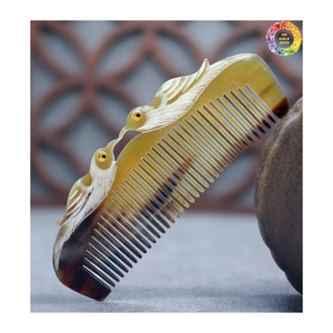 Natural Horn Hair <b>Comb</b> for Women, Handmade Buffalo Horn <b>Comb</b>, Personalized Handmade <b>Comb</b> for Hair, Massage <b>Comb</b> for Hair - Product Image 5