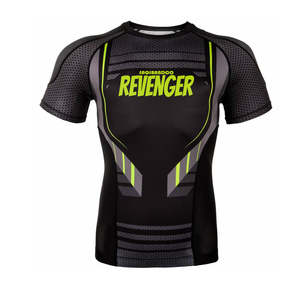 Camisetas de compresión de manga corta personalizadas para luchadores, color negro, gran oferta, Bjj R - Product Image 3