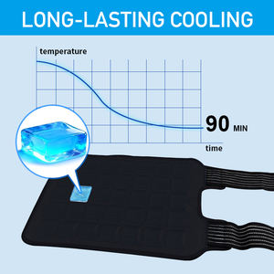 Langanhaltende Kühlpackung für Knie mit Eisgitter-Gel-<span class=keywords><strong>Design</strong></span>, Wiederverwendbare Gel-Kühlpackung, Kältetherapie zur Linderung von Beschwerden in den Ellbogen - Product Image 4