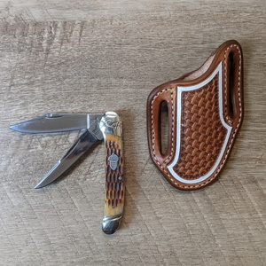 Funda de cuchillo de cuero Universal de diseño clásico con calidad de exportación de eje de carbono para Chefs Hunters Camping Survivors - Product Image 6