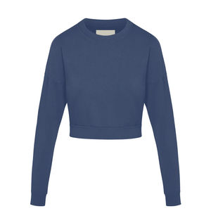 Sweat-shirt court pour femmes de qualité supérieure Sweat-shirt à capuche élégant pour fitness et style de rue Haut moderne court pour femmes OEM - Product Image 2