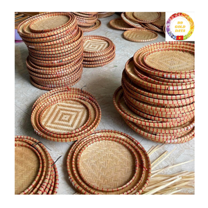 Panier de vannage en bambou naturel du Vietnam grand rond fait à la main pour l'agriculture et le ménage quotidien - Product Image 5