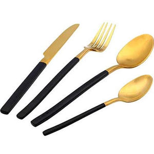 Ensemble de couverts décoratifs en métal courbé à la main pour la cuisine, ensemble de couverts en acier inoxydable, couteau, cuillère, fourchette et épandeur - Product Image 2