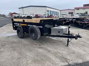 Ready to ship for Southland Trailers EL510-5K Dump Trailer <b>Black</b> Cargo Tipper With Hydraulic Lift System Motorhomes - Product Image 4