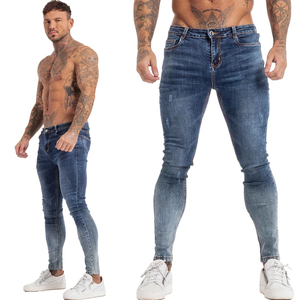 Jeans en denim tricoté pour homme, coupe droite, taille mi-haute, coupe classique, noir élégant, style urbain, motif uni, marque privée - Product Image 3