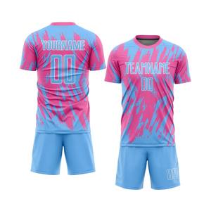 Uniformes de football personnalisés par sublimation, shorts imprimés respirants pour l'été, 100% polyester, fabrication en gros directe d'usine, sur mesure - Product Image 6