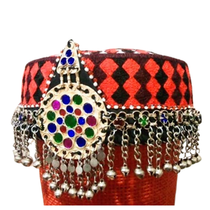 หมวกและหมวกแก๊ปสไตล์ชนเผ่าสำหรับผู้หญิงระบายอากาศได้ดีสวมใส่สบายๆกลางแจ้งและงานปาร์ตี้ - Product Image 1