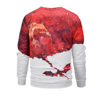 Mode imprimé vêtements hommes pulls en coton uni hommes dernière conception en gros col rond Sublimation sweat