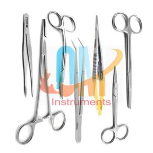 Ensemble de ciseaux et de pinces de microchirurgie, instruments chirurgicaux médicaux, dentaires et vétérinaires, acier inoxydable allemand - Product Image 3