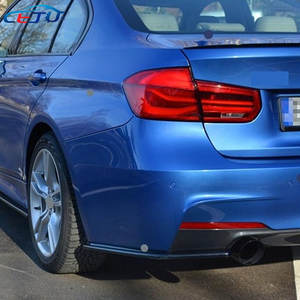 Divisores laterales de parachoques trasero de coche ABS negro mate brillante para <span class=keywords><strong>BMW</strong></span> Serie 3 F30 F31 <span class=keywords><strong>M</strong></span> <span class=keywords><strong>Sport</strong></span> 318i 320i 328i <span class=keywords><strong>330i</strong></span> 335i 340i 2014-2019 - Product Image 3